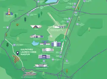 Kalpataru Ardene location map, Nagpur